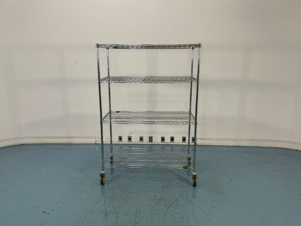 Image of 4' Portable Wire Shelving Unit